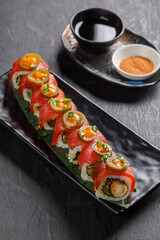 Fototapeta na wymiar sushi on a plate