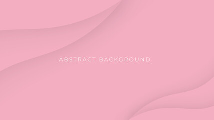 Abstract fluid shapes composition. Modern pink wave background with liquid, organic shapes. Effect paper cut.