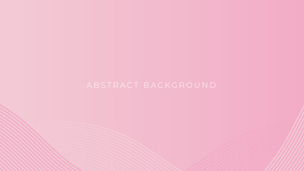 Soft gradient waves simple background. Abstract pink background with curve lines