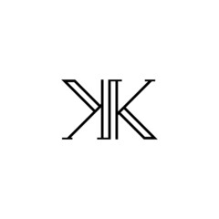 kk Monogram letter Logo Design