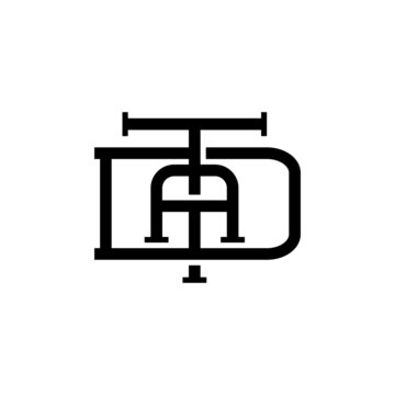 DTA Monogram Letter Logo Design