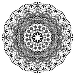 マンダラアート(ドット、花、メヘンディ)