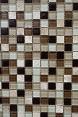 Ceramic wall or floor tiles abstract background. Design geometric mosaic texture.