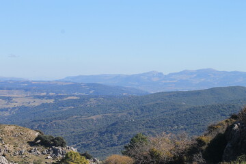 Naklejka premium mountain scenery in spain andalucia cadiz