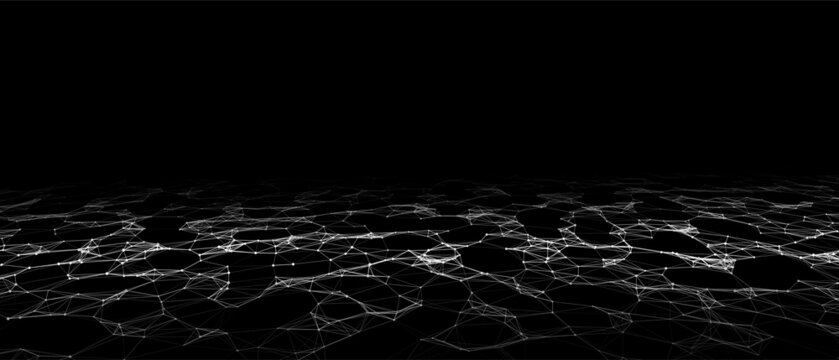 Futuristic digital data transfer concept. High-speed data flow of cryptocurrency servers. Blockchain technology. Vector illustration.