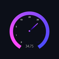 Speed test internet measure speedometer icon fast vector image. Internet speed test logo