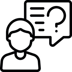 Customer Question Message Icon