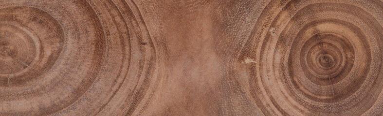 Fototapeta na wymiar texture of brown wooden background with annual rings