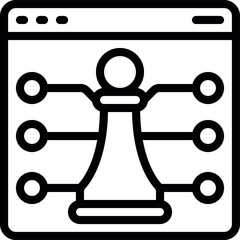 Obraz premium Digital Strategy Icon