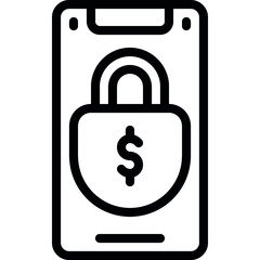 Locked Money Mobile Icon