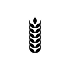 Wheat agriculture icon isolated on white background