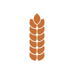 Wheat agriculture icon isolated on white background