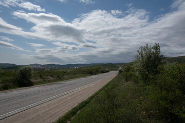 winding mountain road. The Republic of Dagestan. Russia