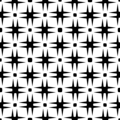 Obraz premium Abstract geometric seamless pattern.Modern geometric background with Bold Lines.seamless Russian style black Geometric background.Tile seamless pattern. Black and white geometric background.