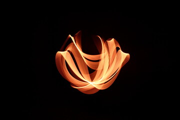 Fototapeta na wymiar VISION lightpainting background tulip of light