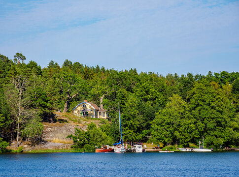 Landscape of Lake Malar, Stockholm, Stockholm County, Sweden