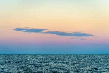 Lonely cloud above Lake Ontario