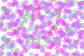 Multicolor dotted background, colorful vector texture with circles. Glitter abstract illustration with blurred drops of rain. Pattern for ads, web page, wallpaper, poster, banner. Copy space