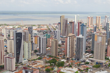 Skyline of Belém City, Pará, Amazon, Brazil. - obrazy, fototapety, plakaty