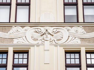 Art Nouveau Architecture, Elizabetes Street, Riga, Latvia