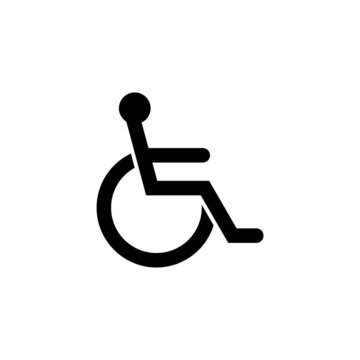Disable toilet access wheelchair sign design