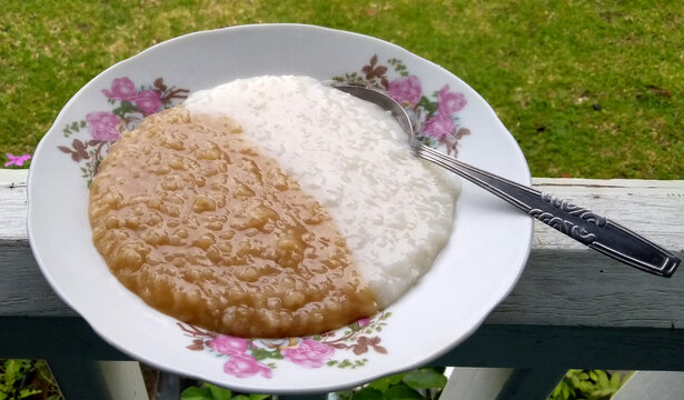 sweet and savory rice poridge