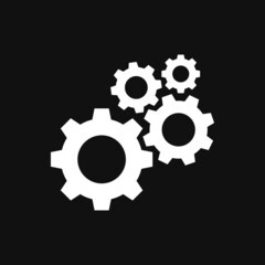 Setting gears icon on grey background
