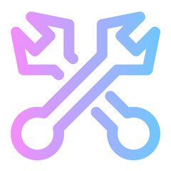 wrench gradient icon