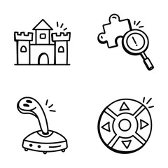 Pack of Doodle Icon Designs 