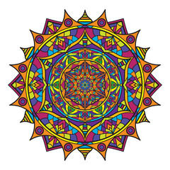 Mandalas for book. Decorative round ornaments
