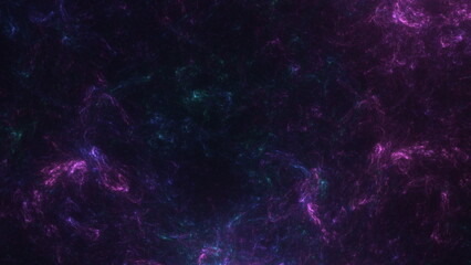 Cosmic background of stars and galaxies. A dark infinite universe with shining stars and constellations. Stellar space. Stardust nebulae. 3d render