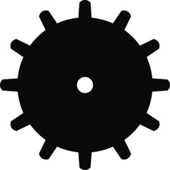 Gear icon. Engineering mechanism. Symbol of mechanization. Machinery industrial technology sign. Cogwheel Line Icon Engineering, Tool Sign.