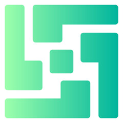 abstract shape gradient icon