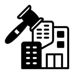 Real Estate Act vector icon design, Lawyer and Legal System symbol, Different Fields of Law Sign, Advocate and attorney stock illustration, merger and acquisition law Concept