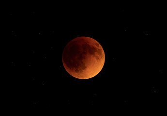 Super Flower Blood moon - Lunar eclipse taken on May 15, 2022