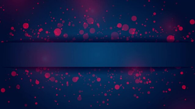 Purple shiny sparkling particles on dark blue background motion design. Seamless looping. Video animation Ultra HD 4K 3840x2160