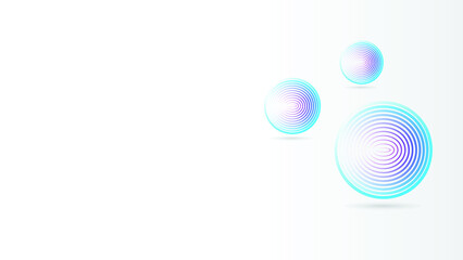 abstract spheres on white
