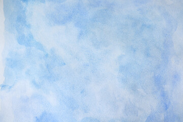 modern hand painted light blue aquarelle background