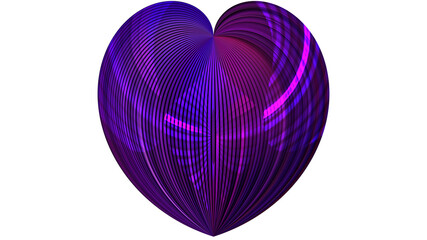 Abstract background with a textural gradient purple heart.