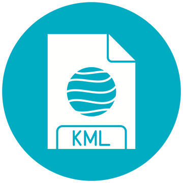 KML File Format Icon Design
