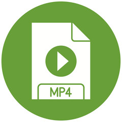 MP4 File Format Icon Design