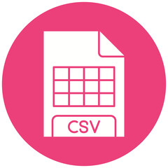 CSV File Format Icon Design