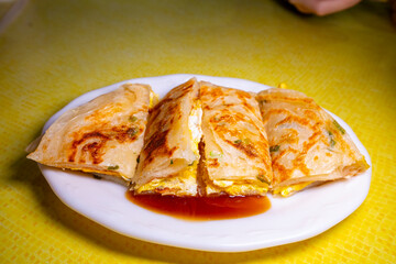 Taiwan, like it very much, delicious, breakfast, original omelette