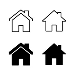 Fototapeta premium House icons vector. Home sign and symbol