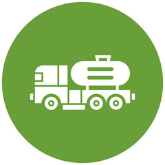 Tanker Truck Icon Design