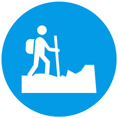 Hiking Icon Design