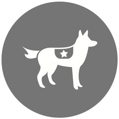 Police dog Icon Design