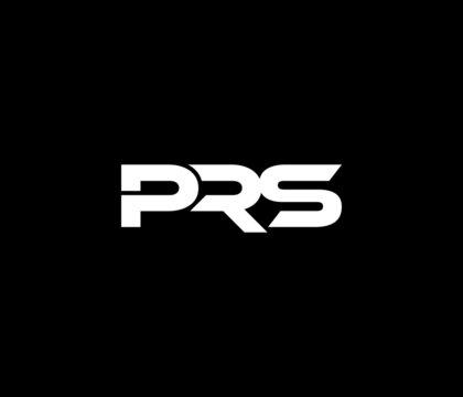 PRS Letter Typhography Text  Monogram Logo Design Vector