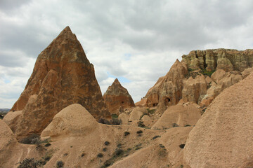 Fototapeta na wymiar Beautiful mountain in red valley Cappadocia