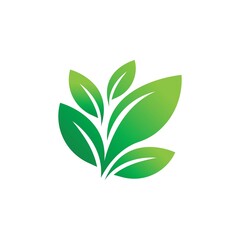 Logos of green Tree leaf ecology